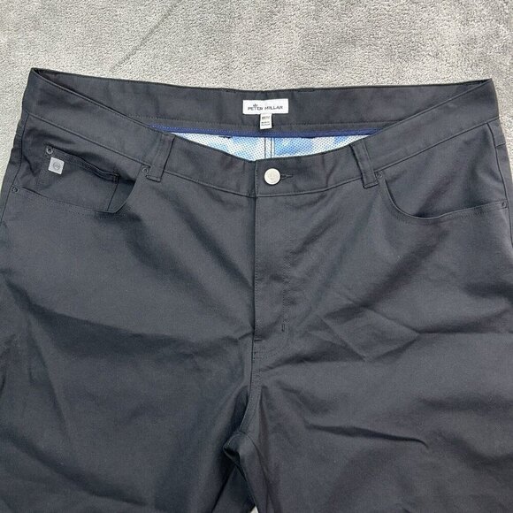 Peter Millar Pants Men 40x24 Black EB66 Performance Five Pocket Chino Trousers - Picture 7 of 16